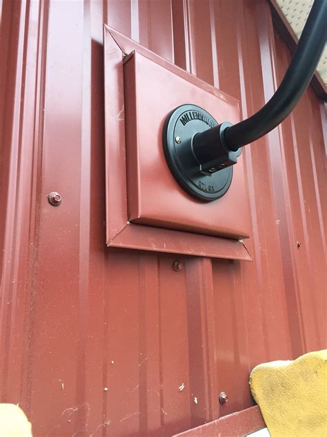 mounting electrical boxes on corrogated metal siding|corrugated metal siding fixtures.